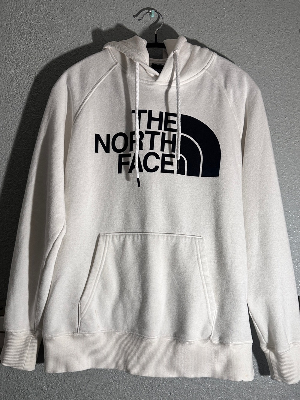 The North Face Women’s White Hoodie with Black Logo Size S